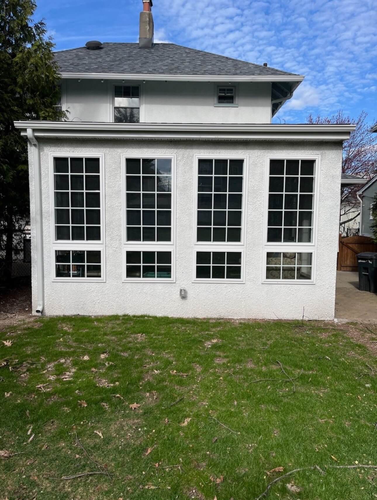 photo of new sunroom addition