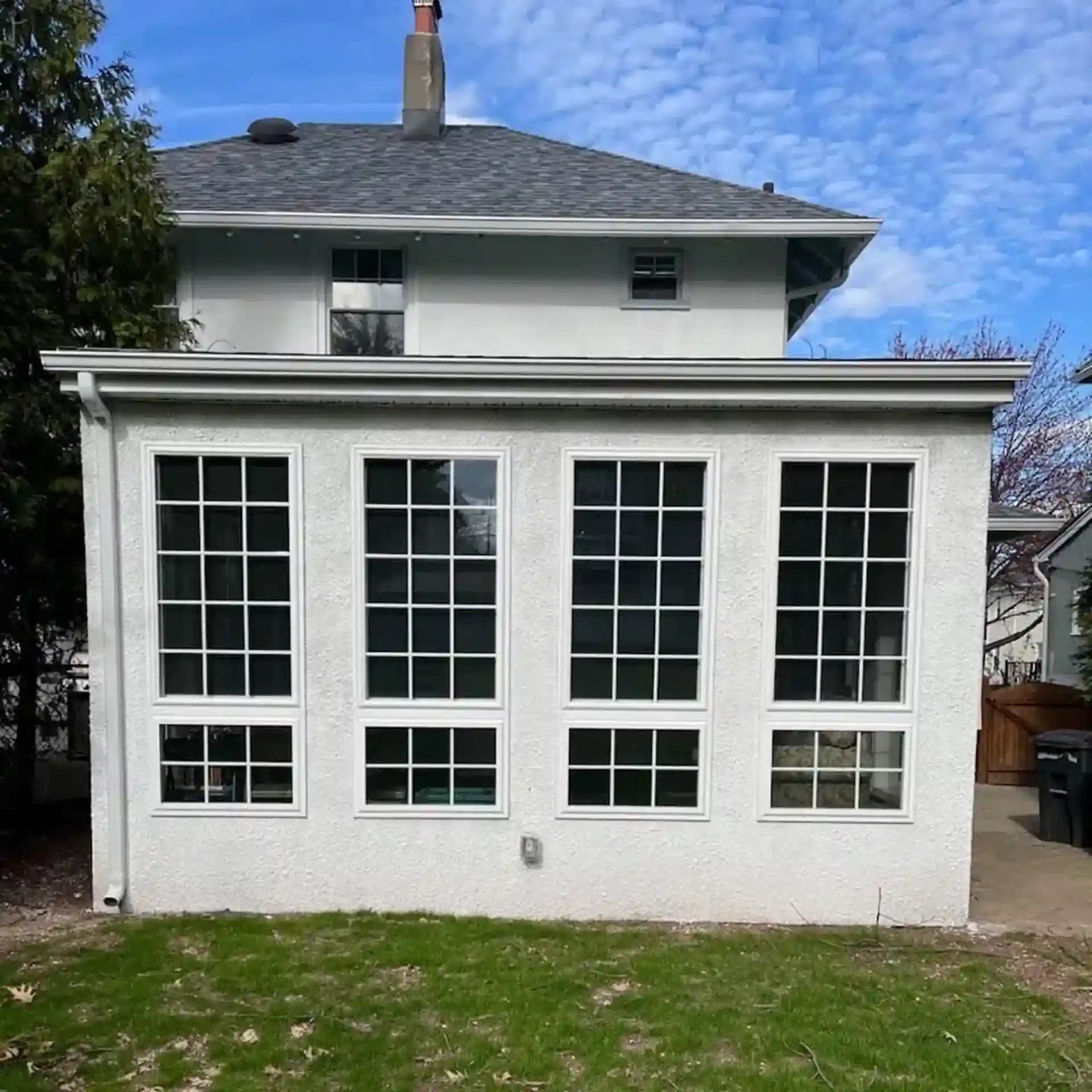 photo of new sunroom addition